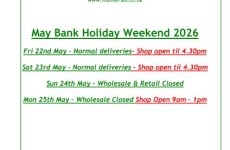 Spring Bank Holiday Weekend 2026 Opening Times