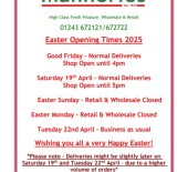 Easter Weekend Bank Holiday *2025*