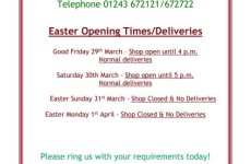 Easter 2024 *Opening Times*